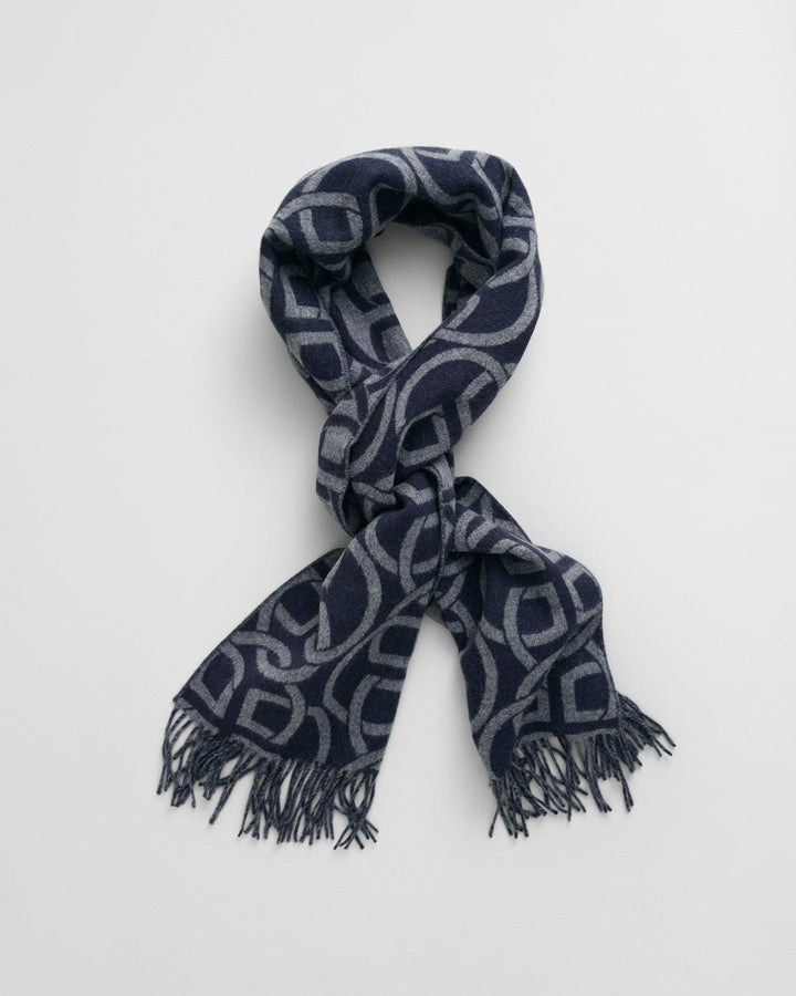 G Pattern Wool Scarf