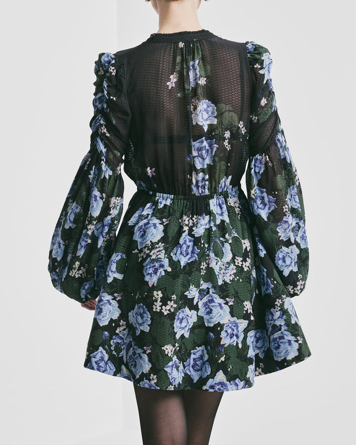 Georgette V-neck Dress