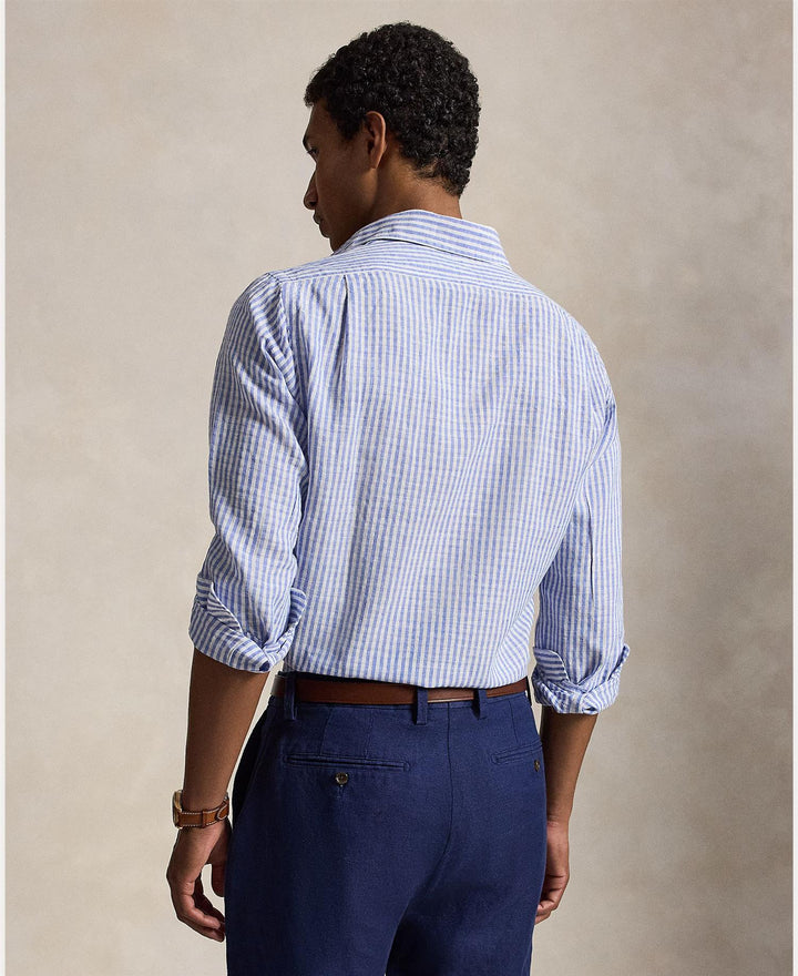 Custom Fit Striped Seersucker Shirt