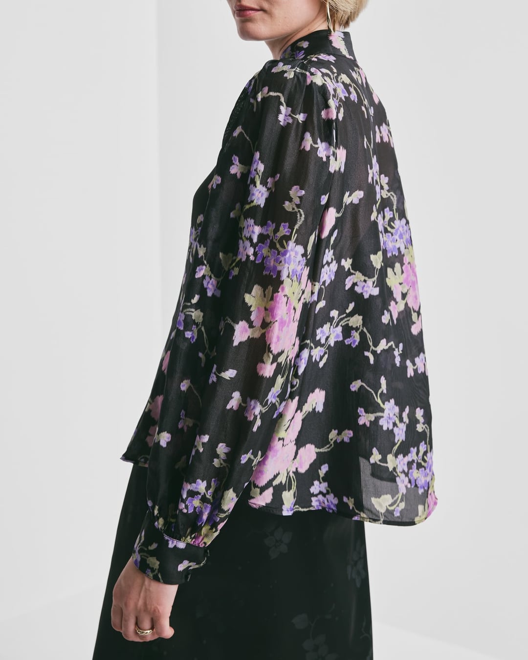 Striped Organza Blouse