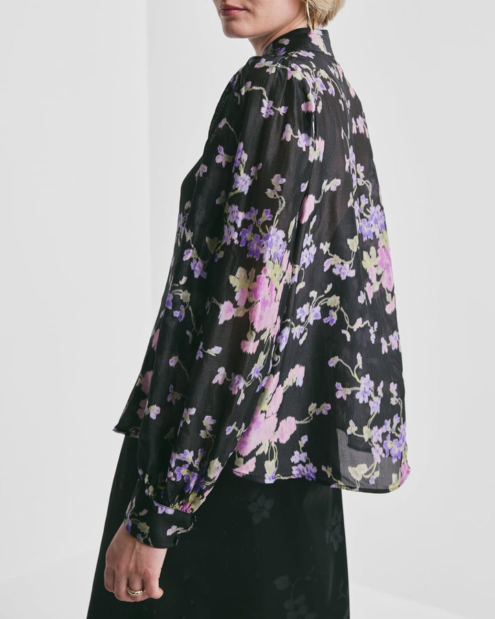 Striped Organza Blouse