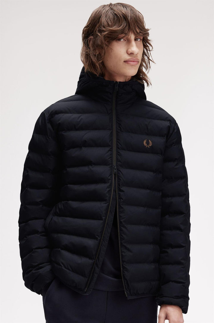 Hooded insulated jacket