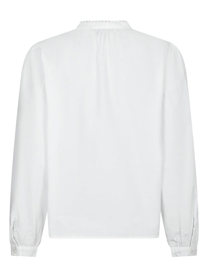 Aneliah C Poplin Emb Blouse