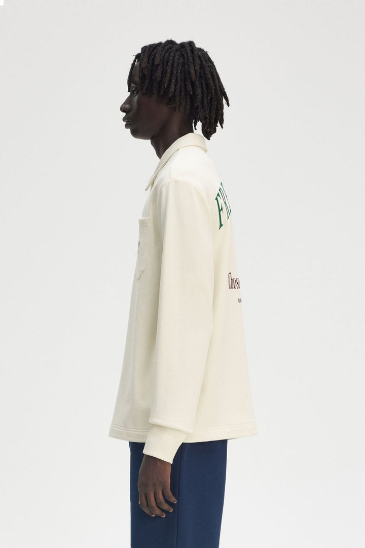 Embroided Champion Collared Sweatshirt