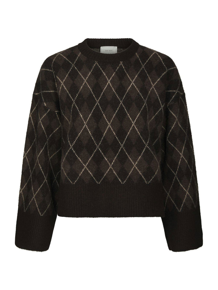 Kick Check Knit Blouse
