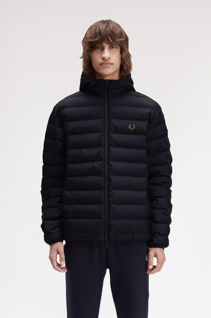 Hooded insulated jacket