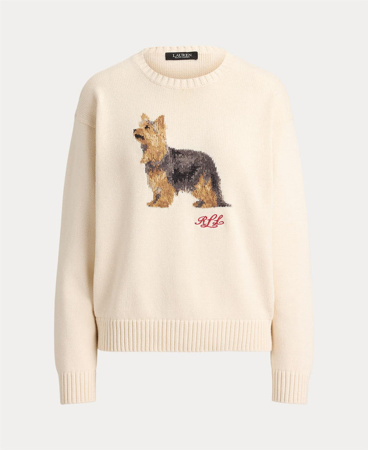 Intarsia-Knit Yorkshire Terrier Sweater