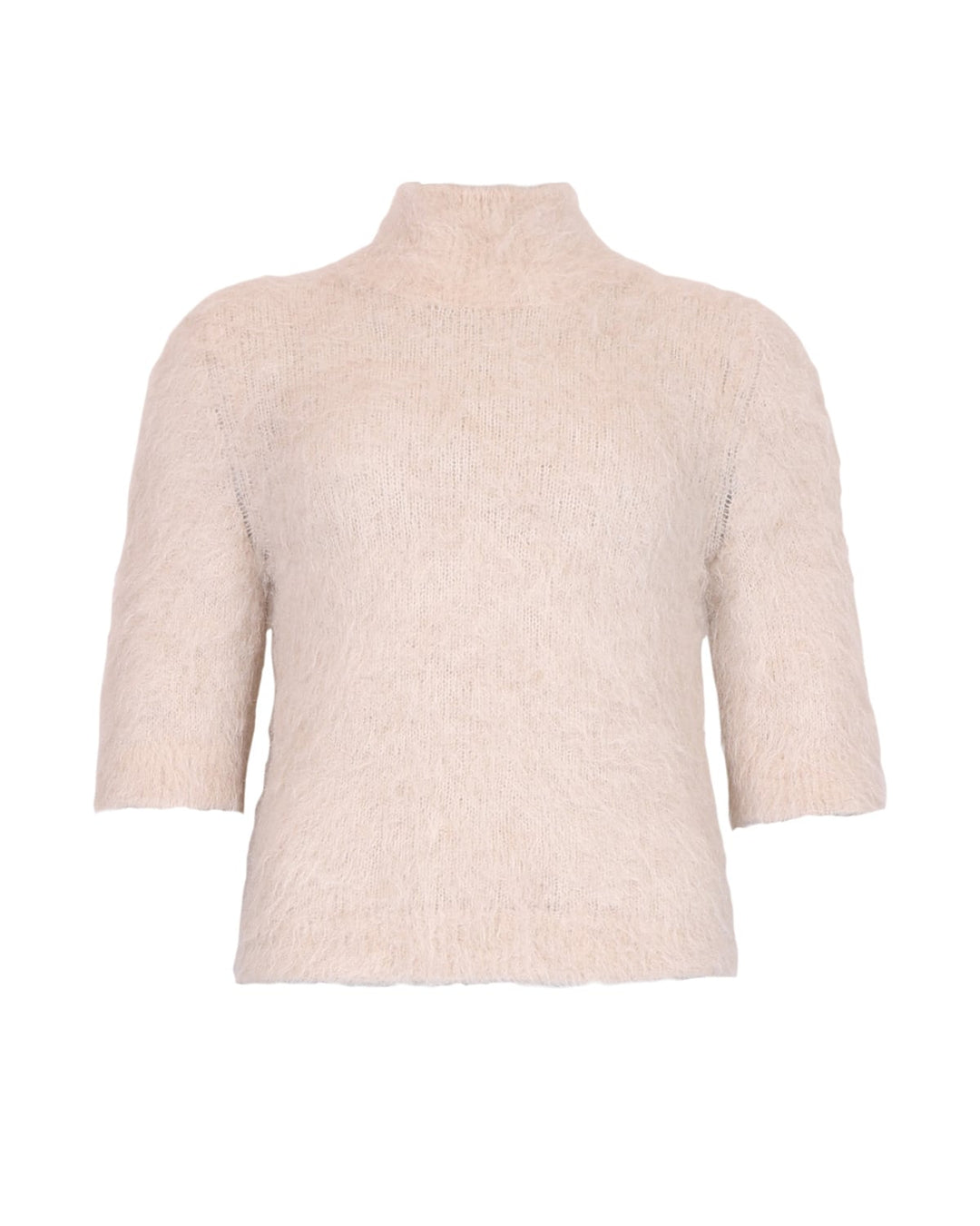 Hairy knit turtleneck