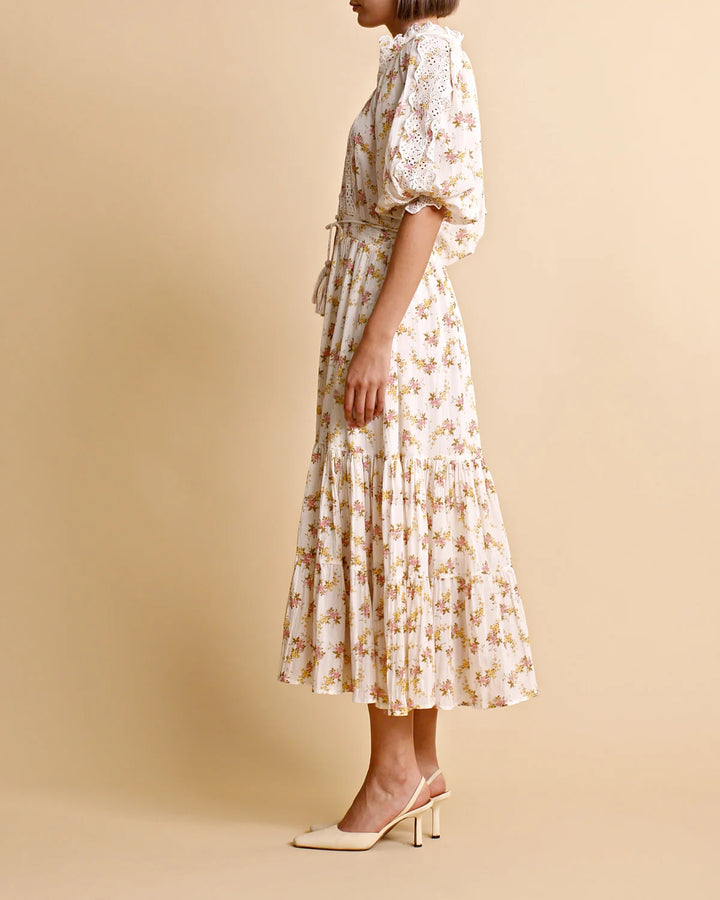 Cotton Slub Midi Dress