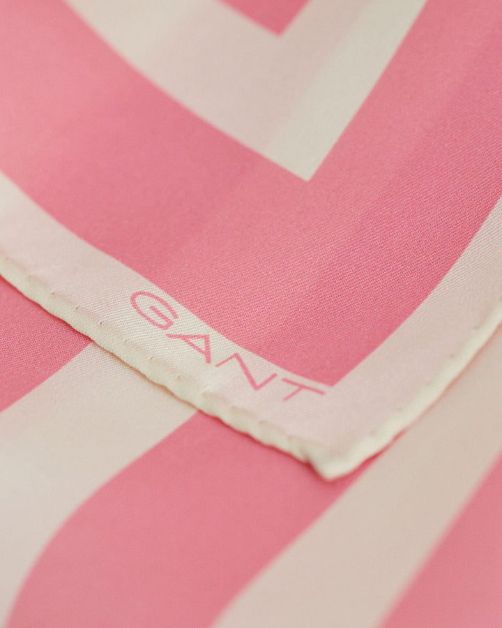 Stripe Print Silk Scarf