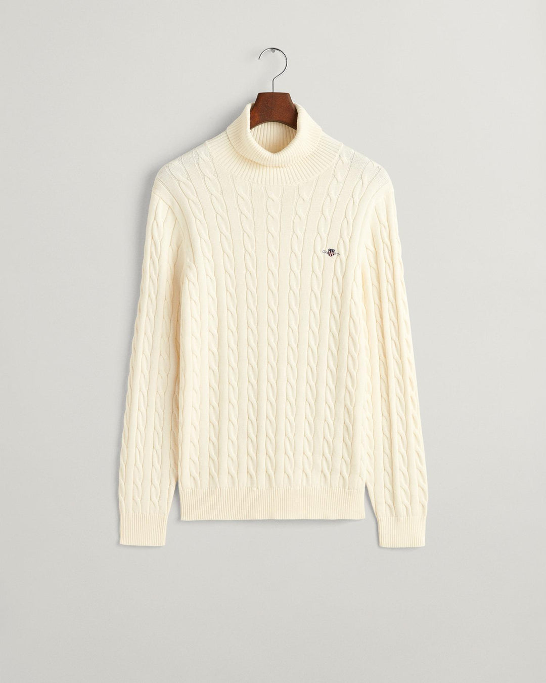 Cotton Cable Turtle Neck