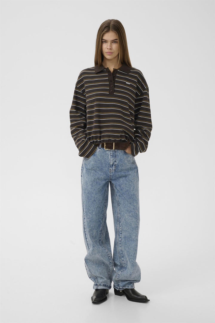 GZpilova Long Sleeve Polo Tee