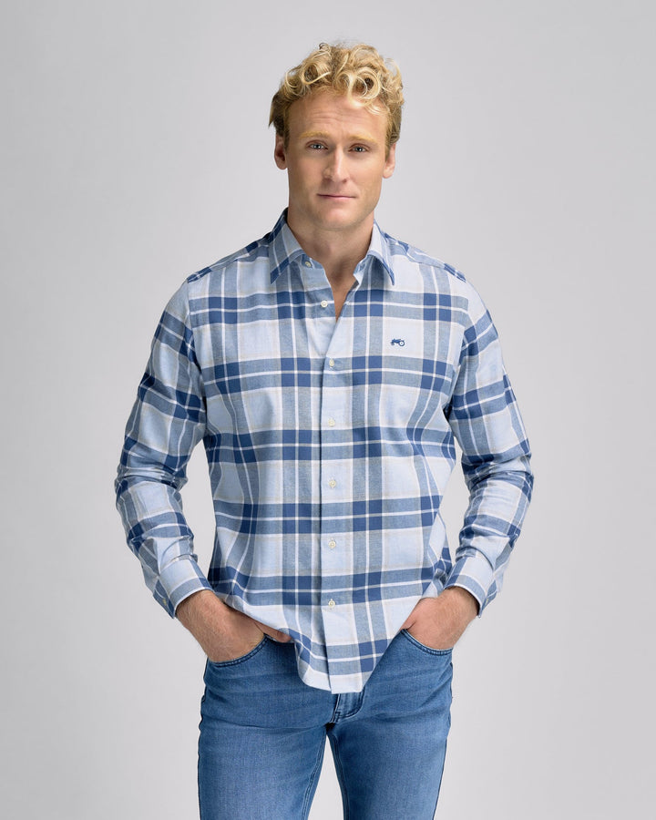 Big Check Blue Shirt R