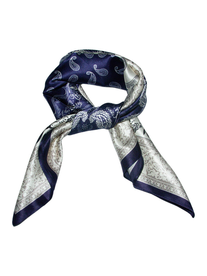 Skjerf m/paisley blå
