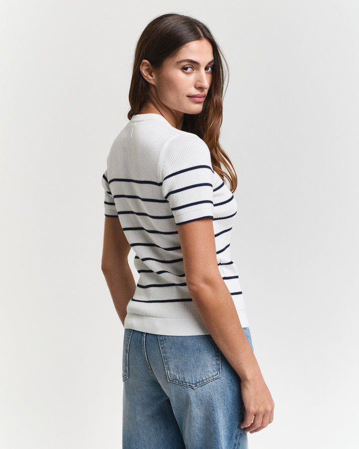 Ribbed Breton C-Neck