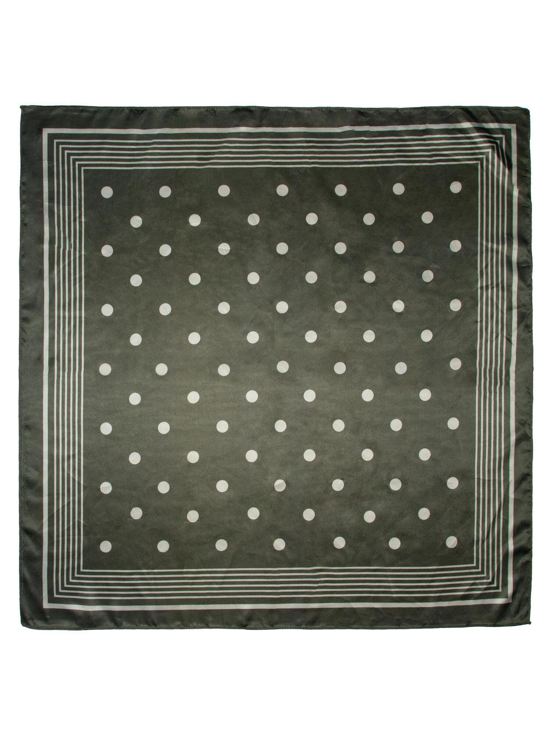 Skjerf Prikker og Kant 70x70cm