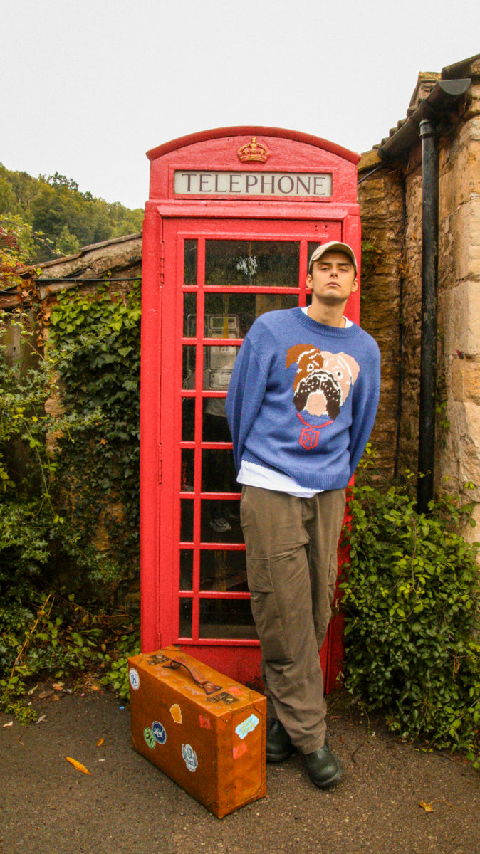 Bulldog Knit-Sweater