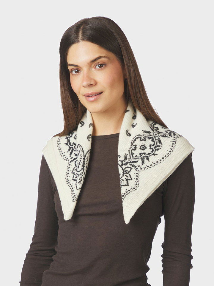 Adelina Paisley Knit Scarf