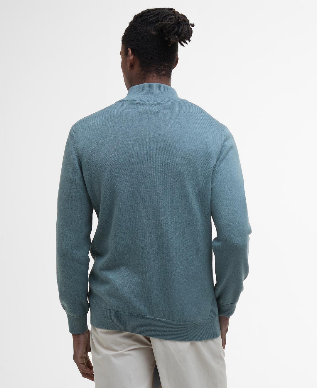 Cotton Half Zip Knitted Jumper