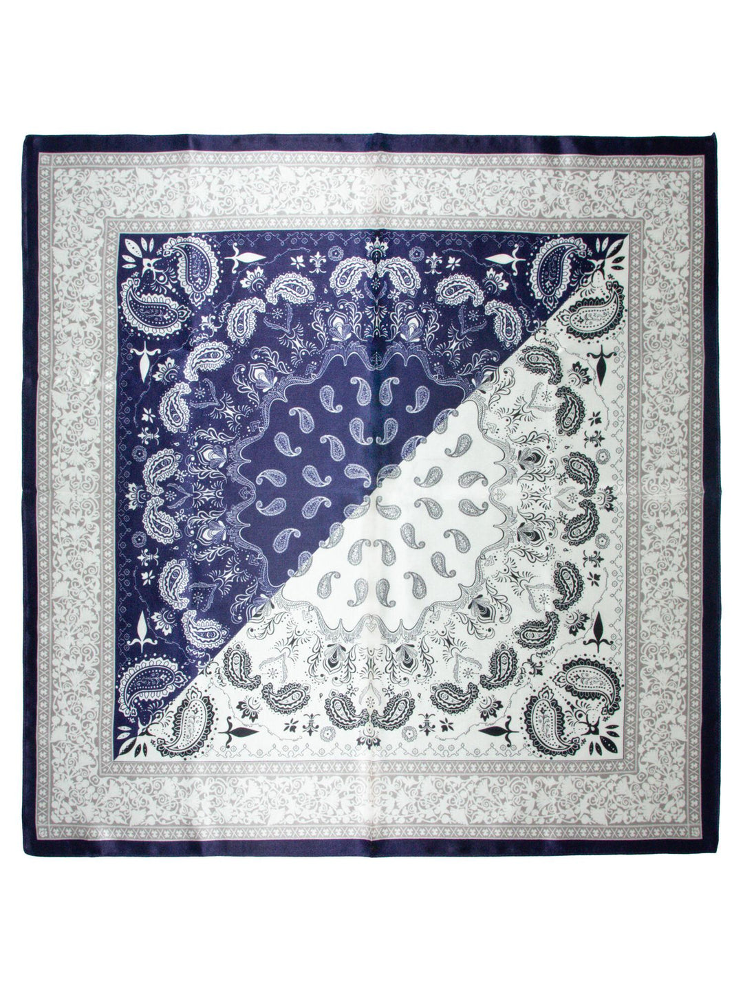 Skjerf m/paisley blå