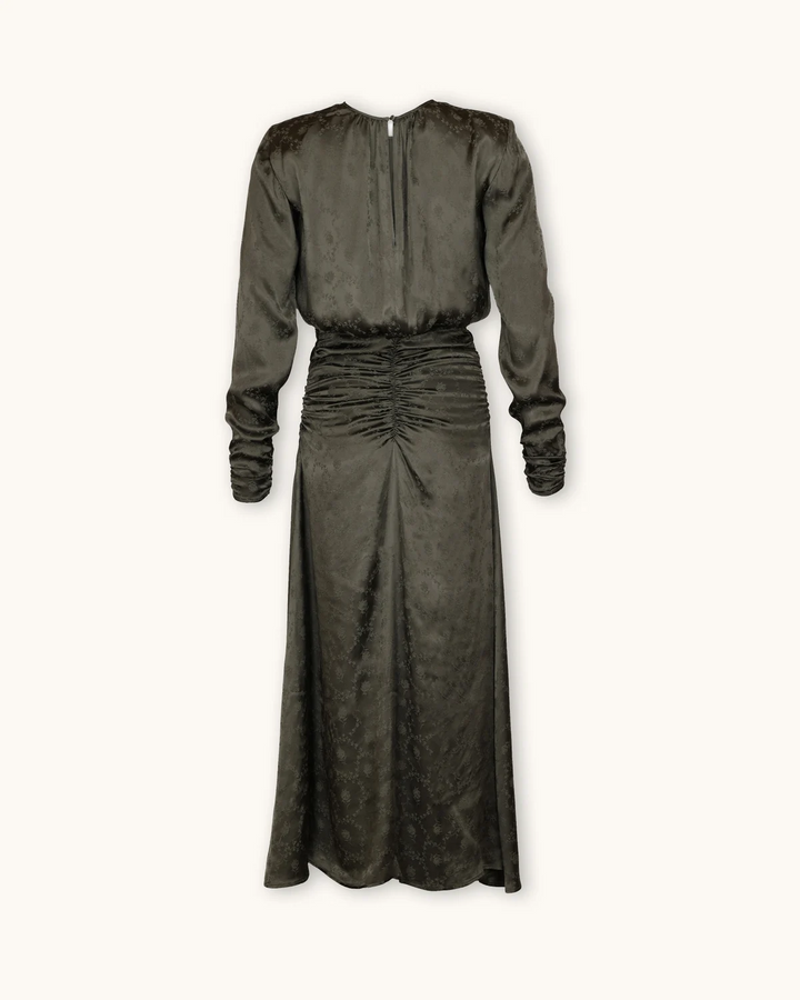 Jaquard Rouching Dress