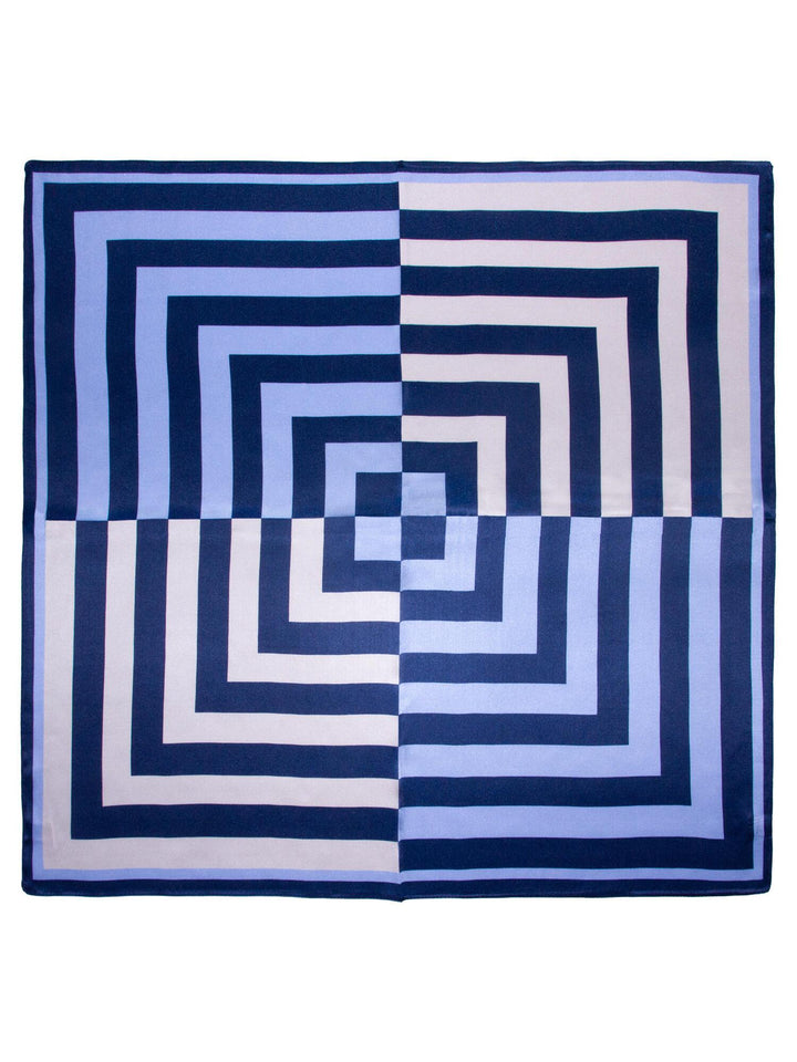 Skjerf geometrisk SILKE 65x65cm