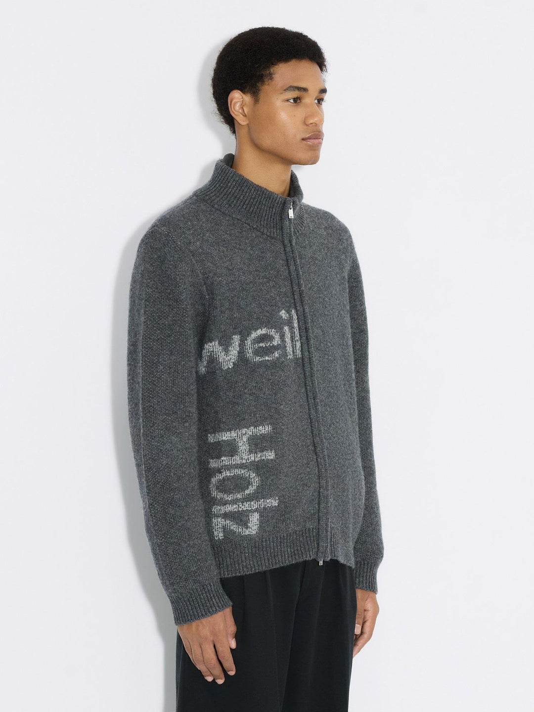 Haza Logo Zip Cardigan