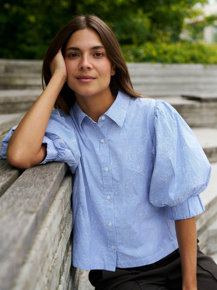 Etta Flower Stripe Shirt