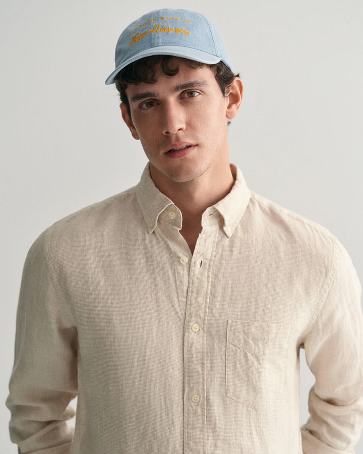 Linen Houndstooth Shirt