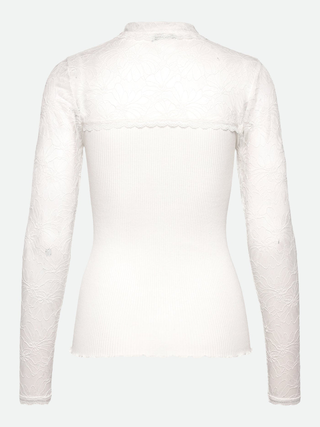 RWBeatha Silk Long Sleeve Lace Polo T-shirt