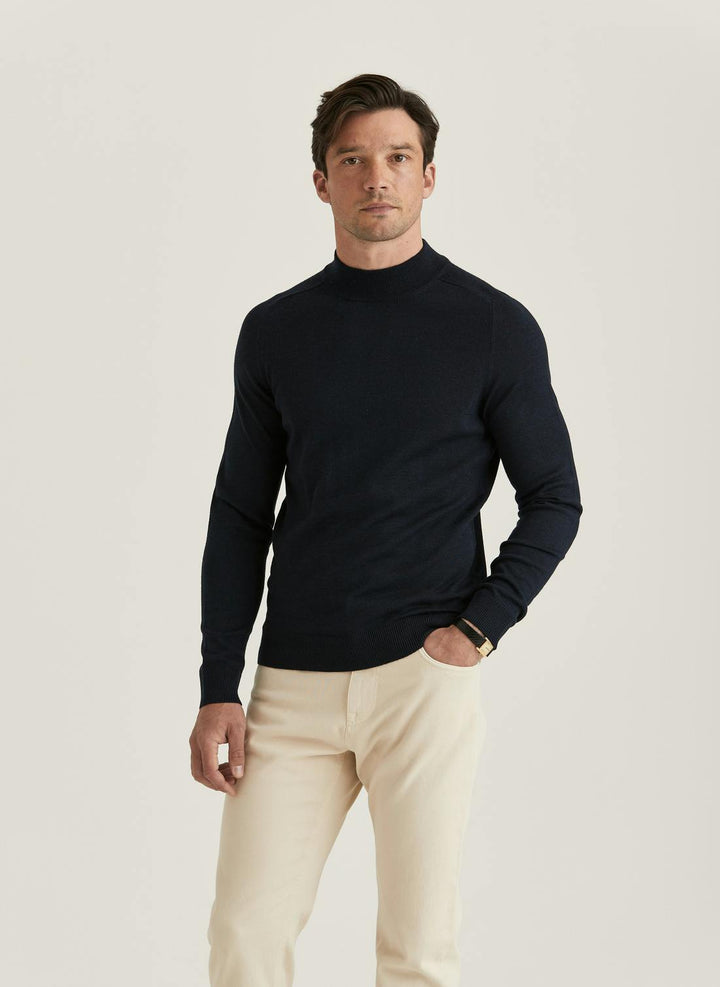 Merino Mock Neck