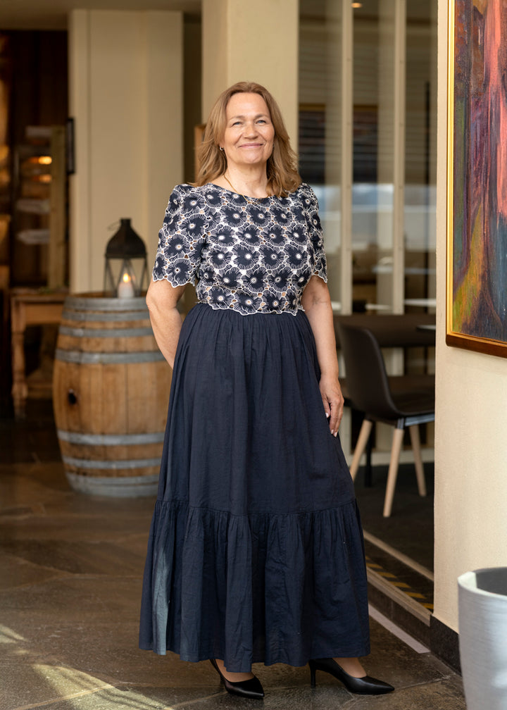 Broderie Anglaise Maxi Dress