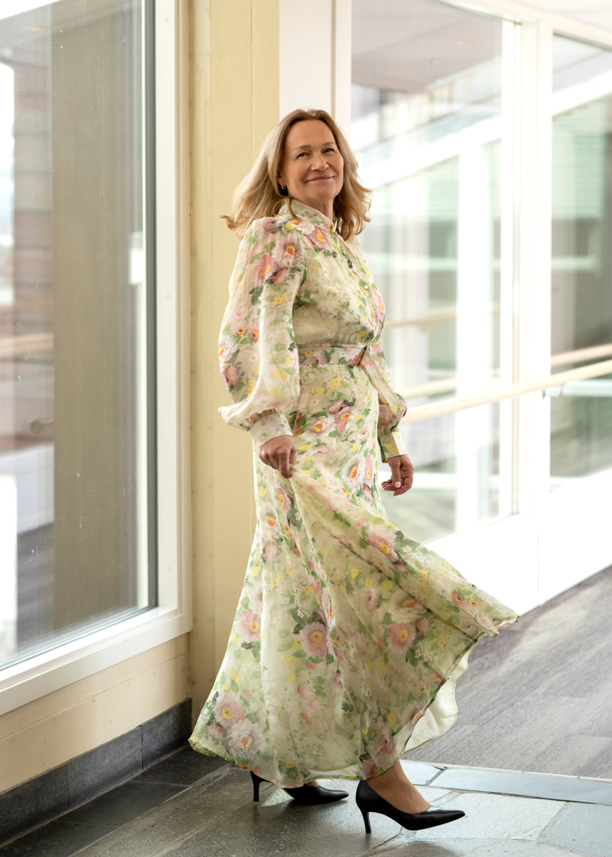 Organza Belt Dress