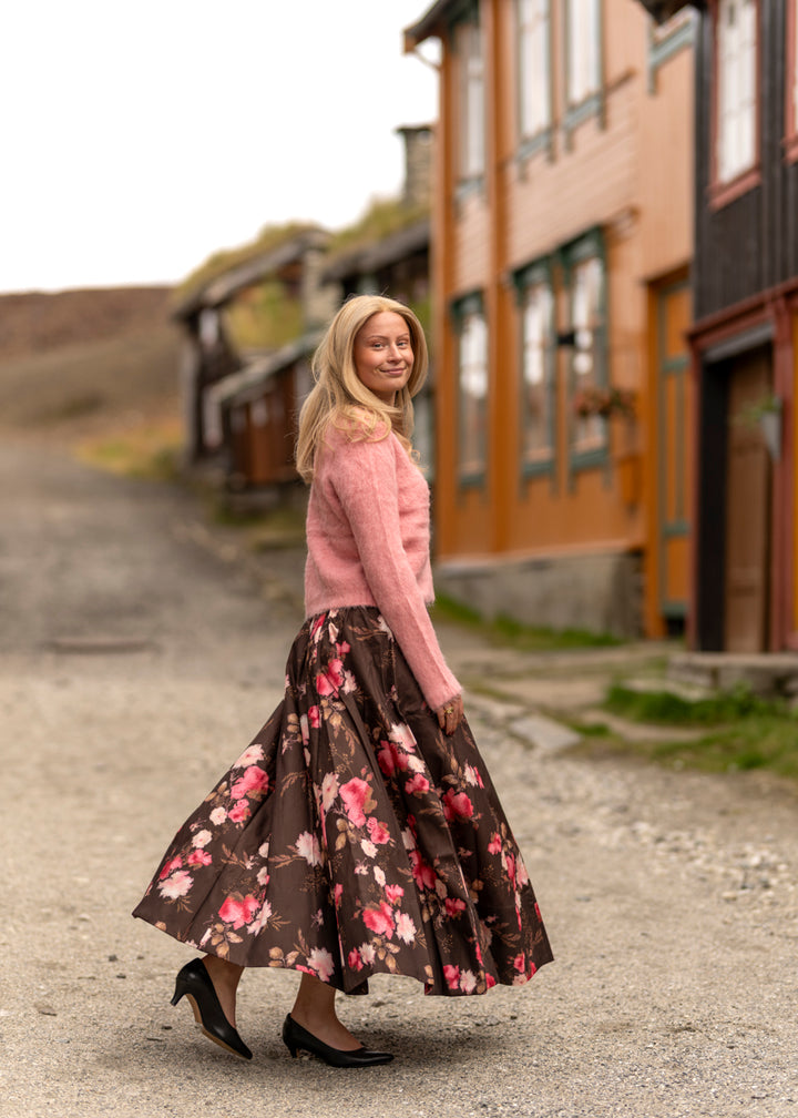 Taffeta Maxi Skirt