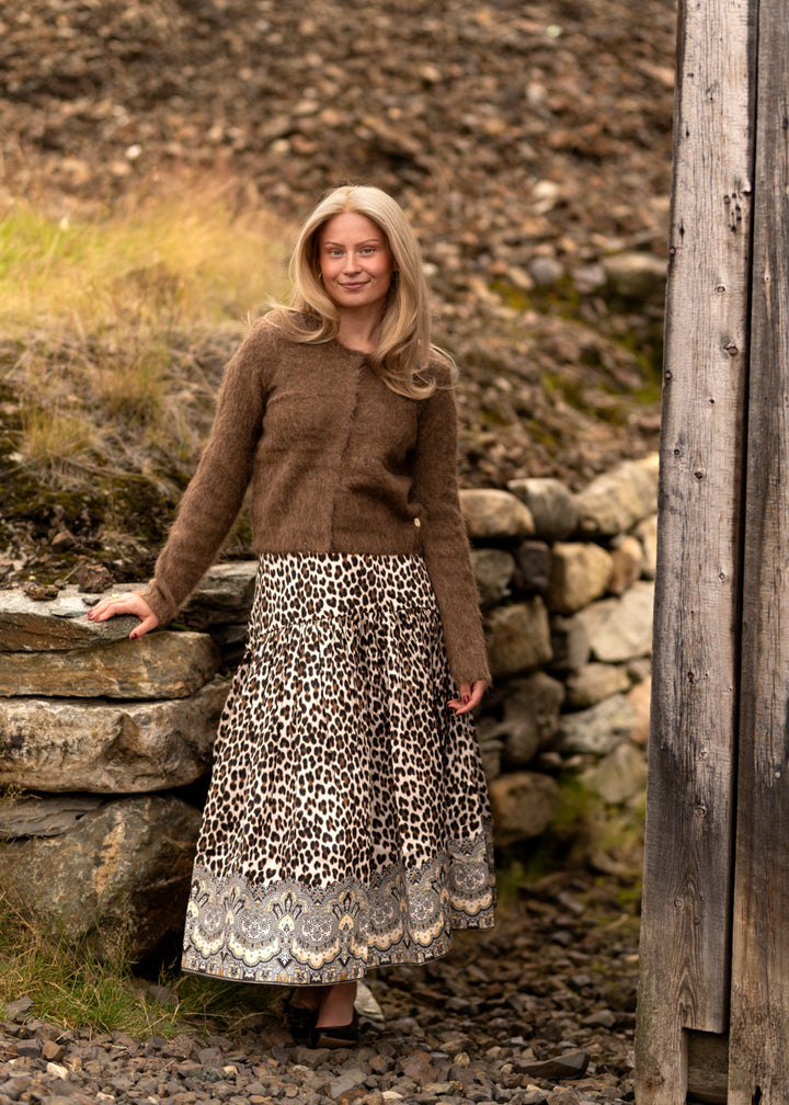 Taffeta Midi Skirt