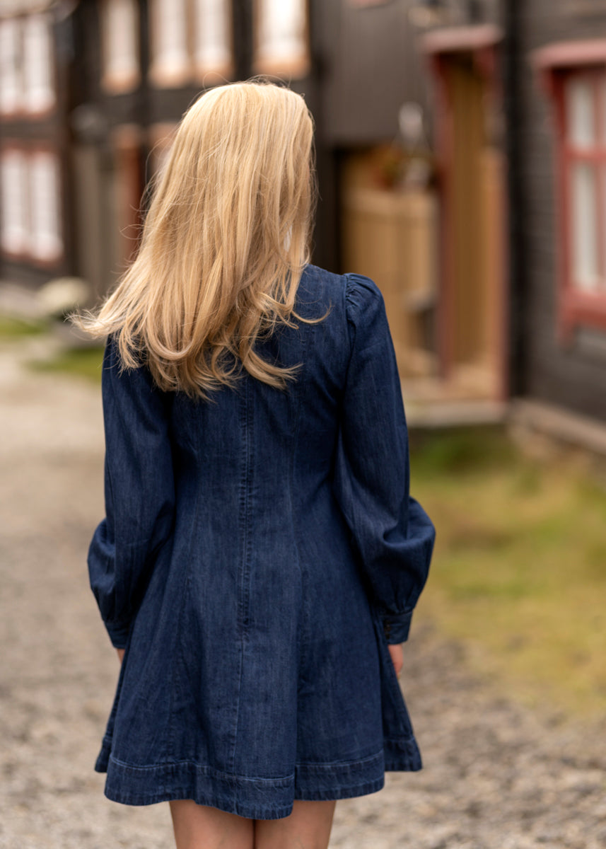 Denim fitted dress