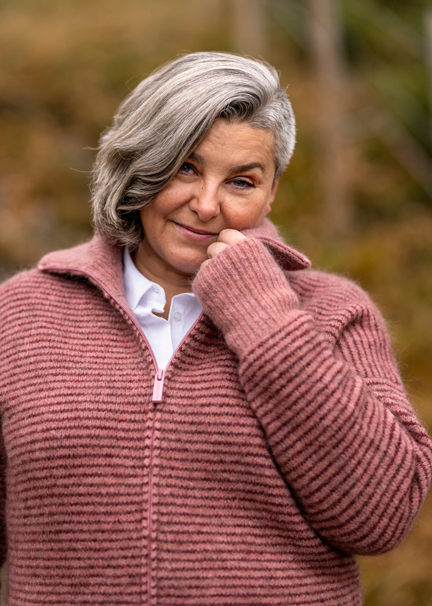 Suzy stripe mohair Cardigan