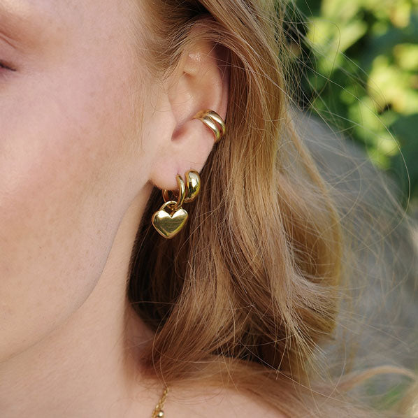 Hoops Med Hjerte 17 mm