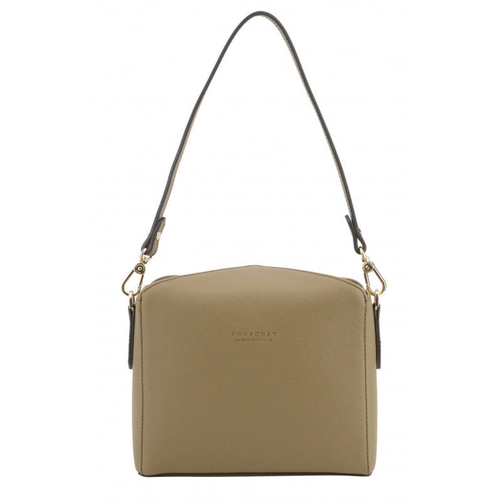 Grainy syntethic convertible clutch