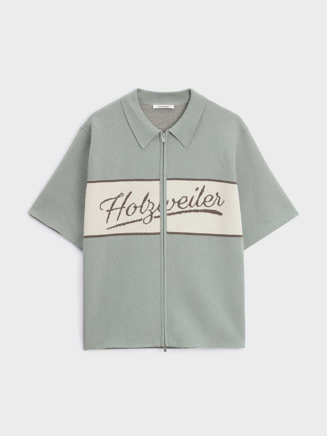 Jacquard Knit Zip Through