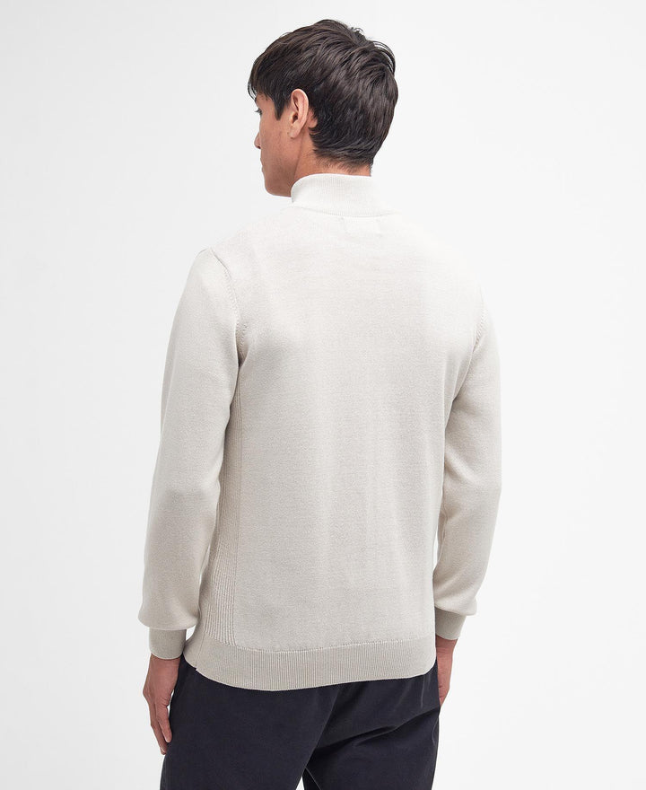 Cotton Half Zip Knitted Jumper