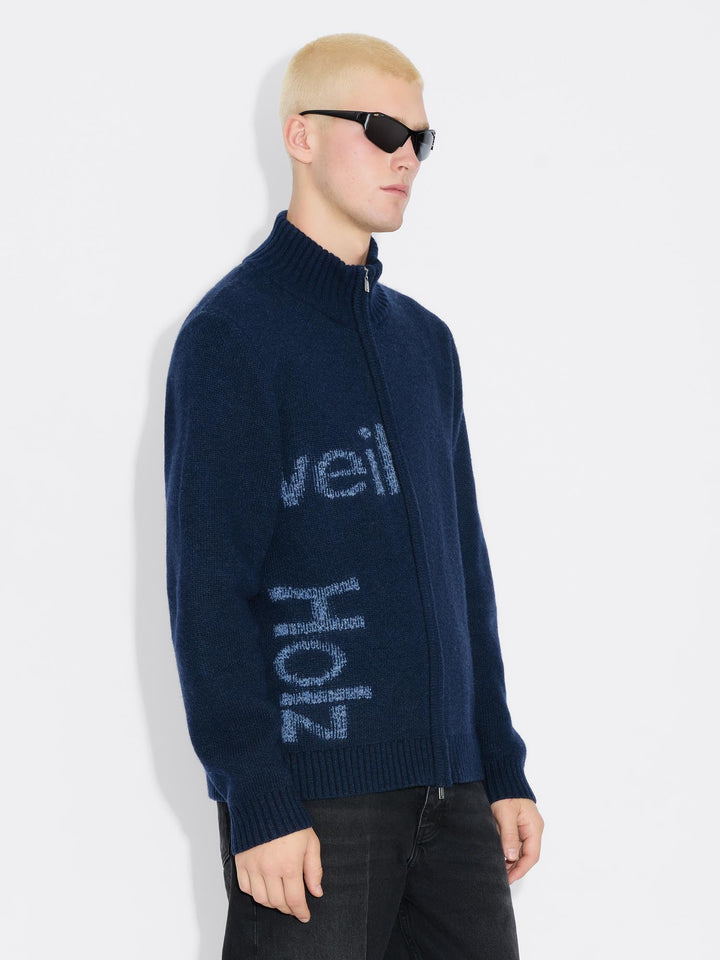 Haza Logo Zip Cardigan