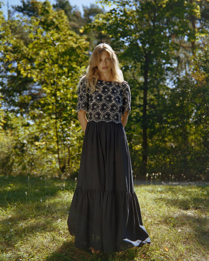Broderie Anglaise Maxi Dress