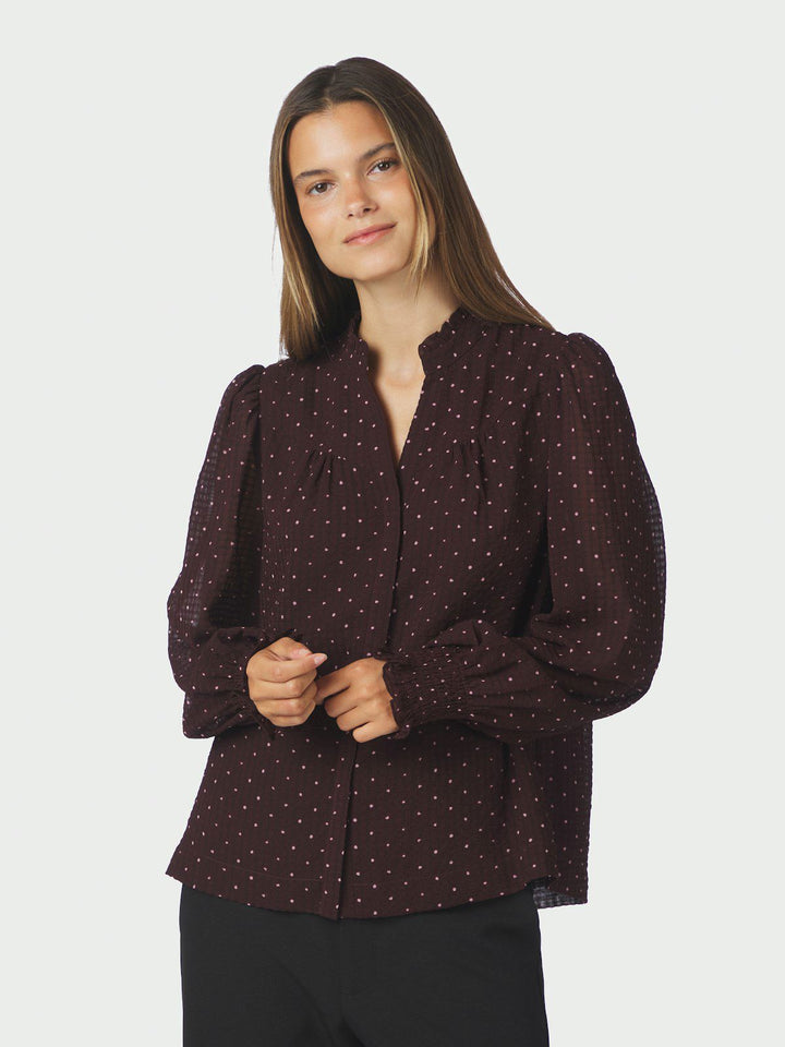 Astrida Dotted Blouse
