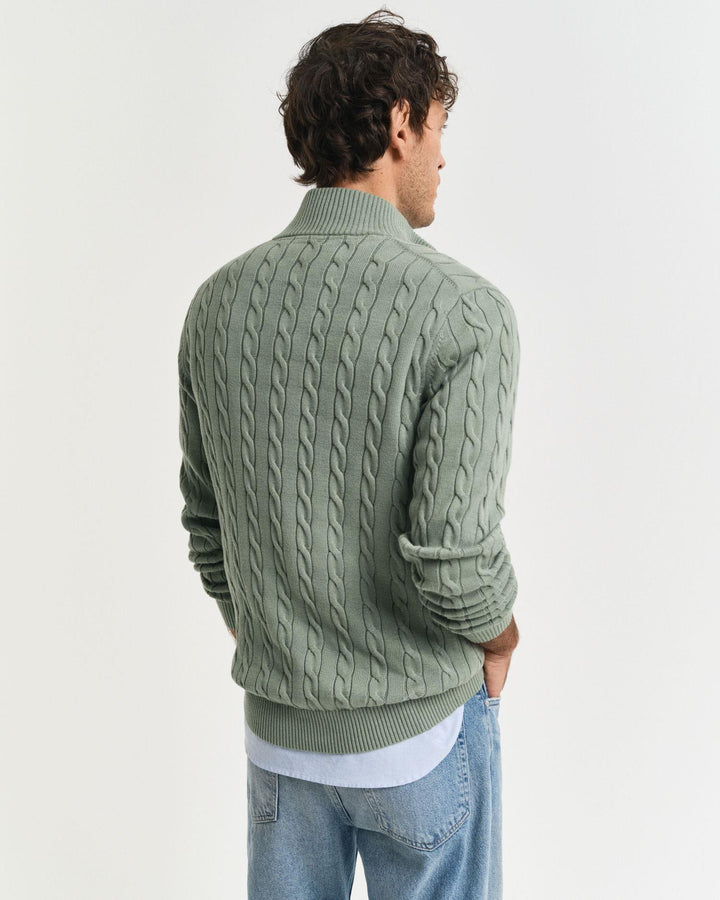 Cotton Cable Half Zip