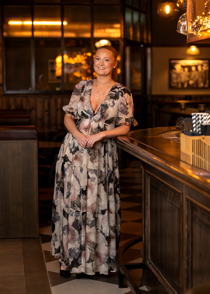 Organza Ruffle Dress