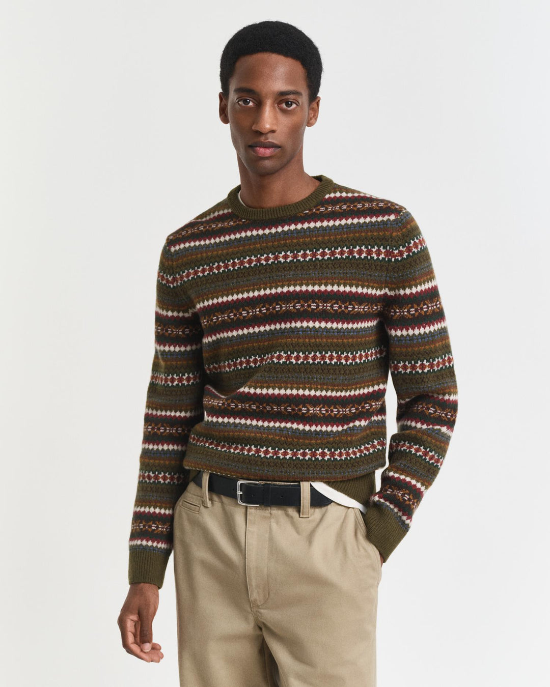 Fair Isle C-Neck