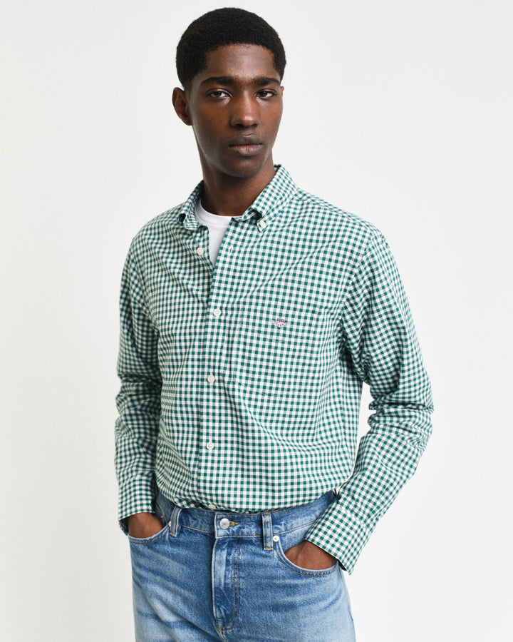 Reg Classic Poplin Gingham Shirt