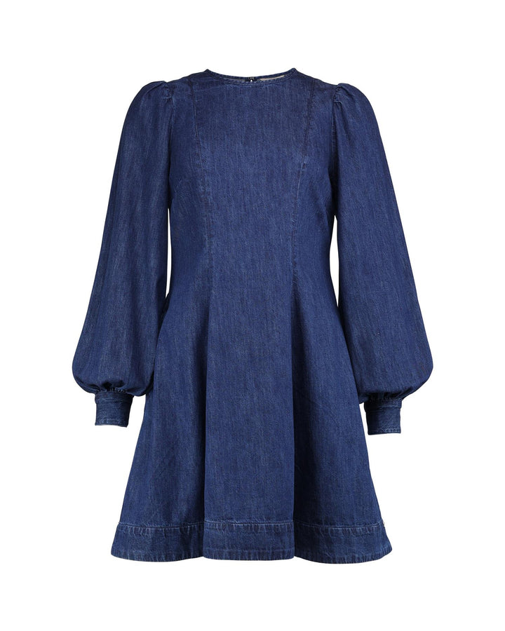 Denim fitted dress