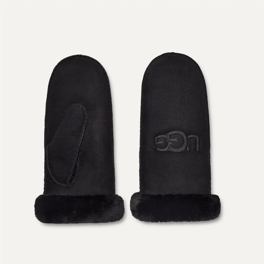 W Sheepskin Embroider Mitten